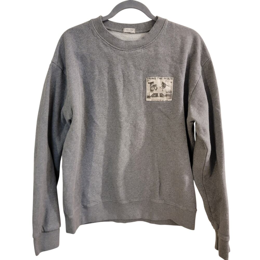 John Galt Oversized Gray Crewneck Sweatshirt Brandy Melville Style